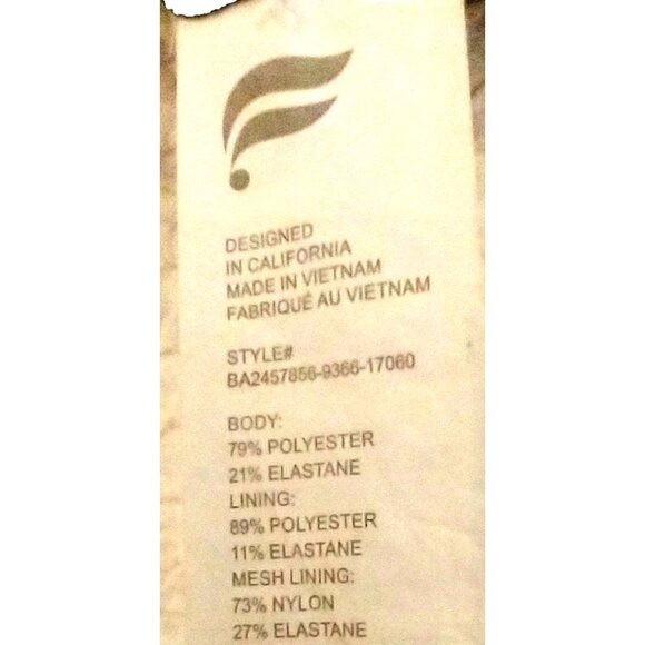 Fabletics Oasis Twist Front Sports Bra Padded Medium Impact Blue Gray - XL - Picture 7 of 8